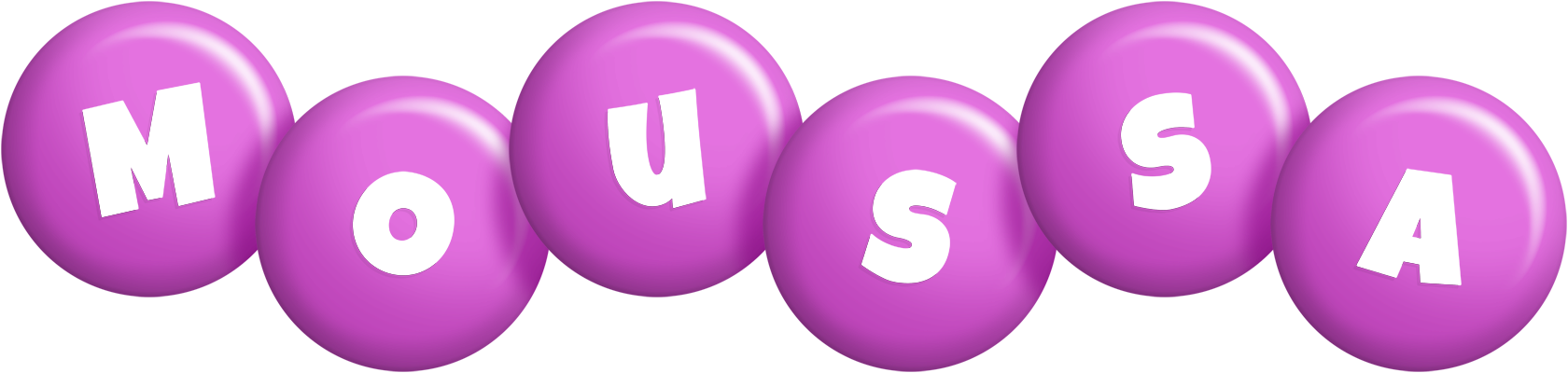 Moussa candy-purple logo