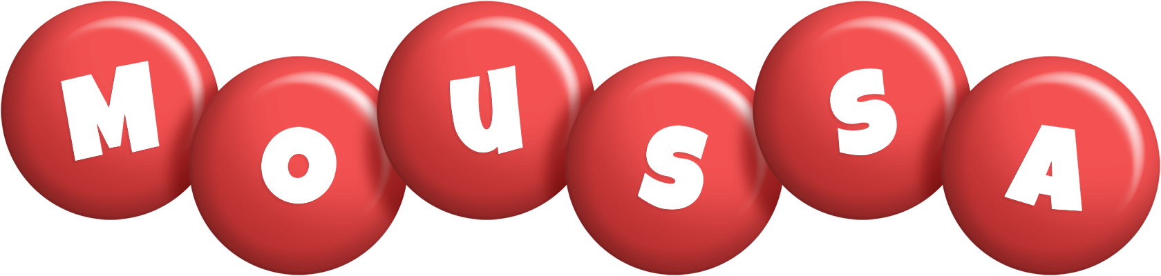 Moussa candy-red logo