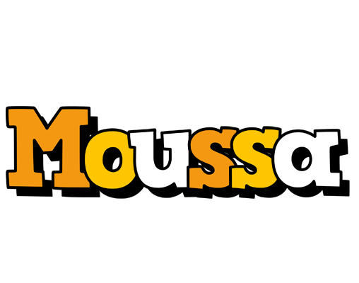 Moussa cartoon logo
