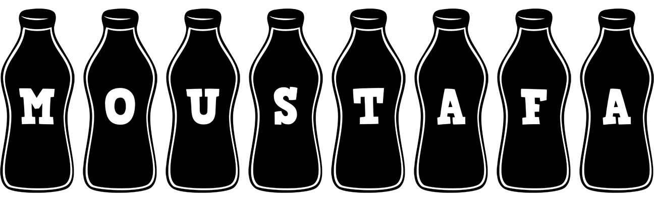 Moustafa bottle logo