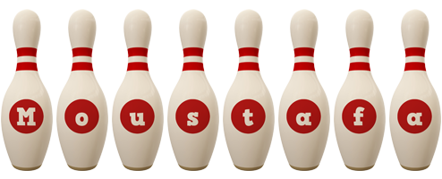 Moustafa bowling-pin logo