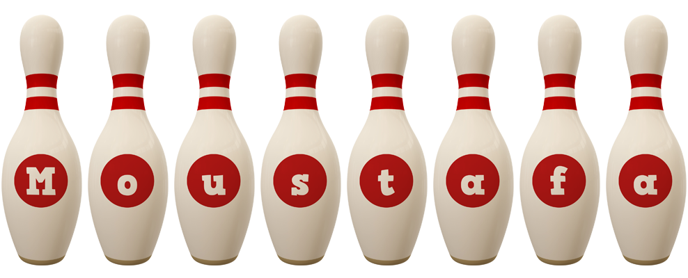 Moustafa bowling-pin logo