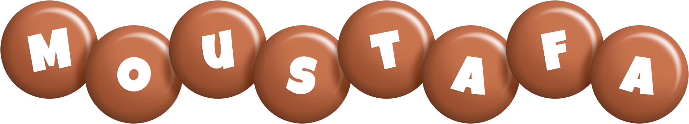 Moustafa candy-brown logo