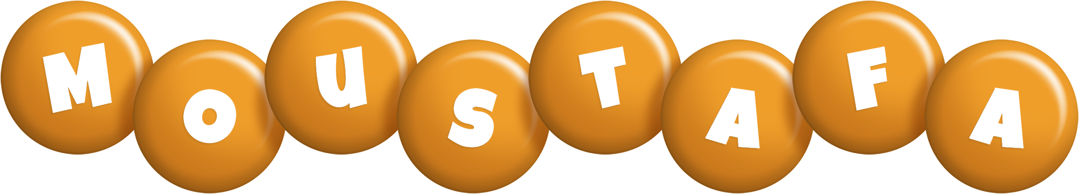 Moustafa candy-orange logo