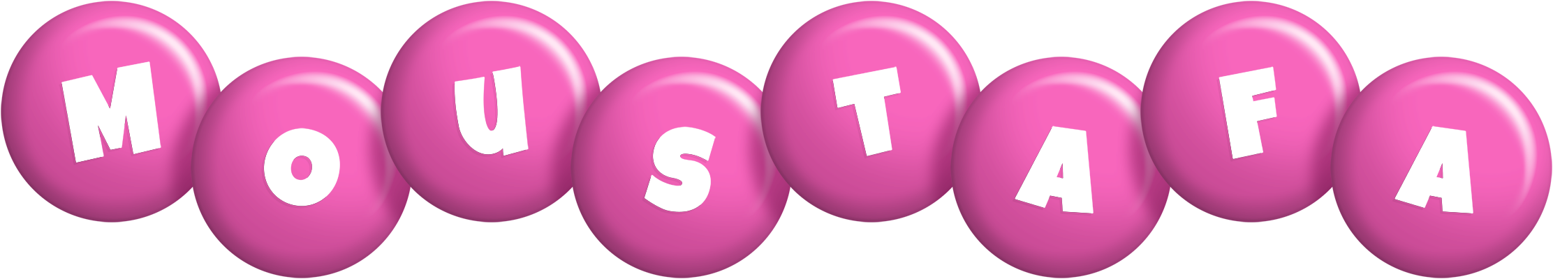 Moustafa candy-pink logo