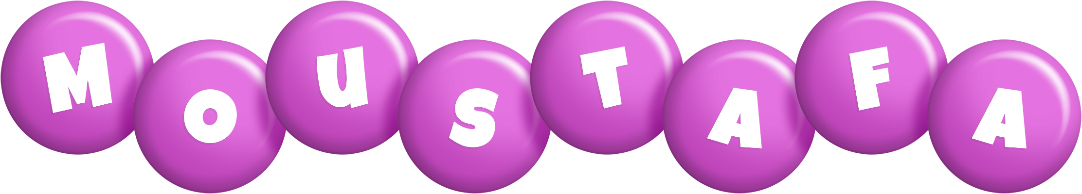 Moustafa candy-purple logo