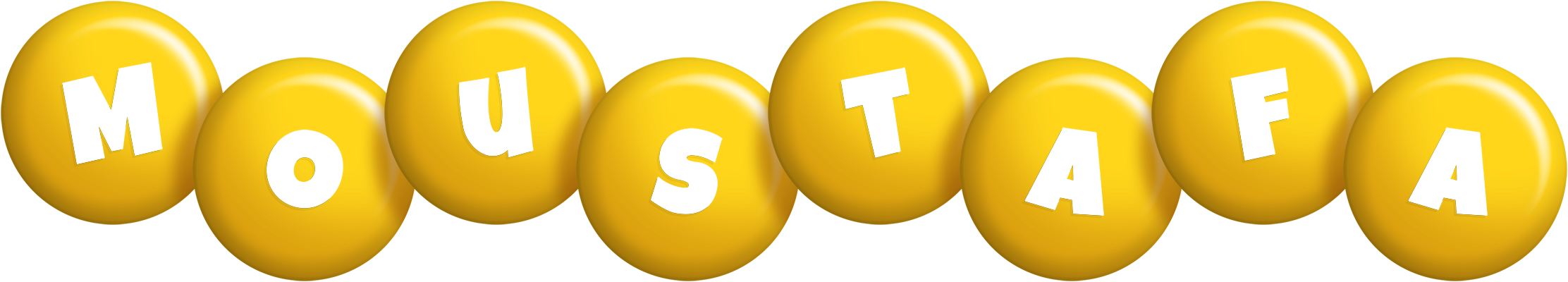 Moustafa candy-yellow logo