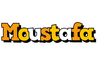 Moustafa cartoon logo