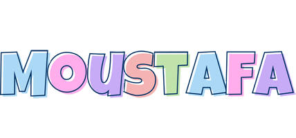 Moustafa pastel logo