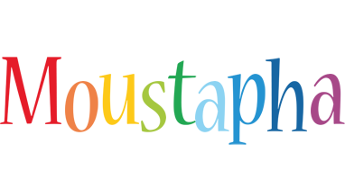 Moustapha birthday logo