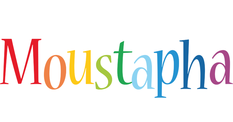 Moustapha birthday logo
