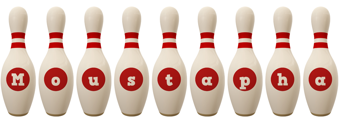 Moustapha bowling-pin logo