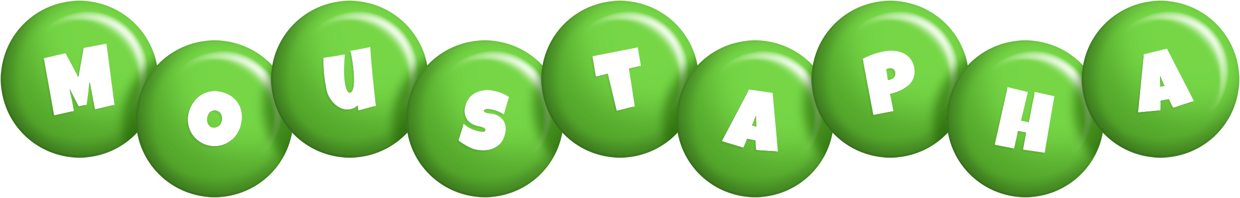 Moustapha candy-green logo