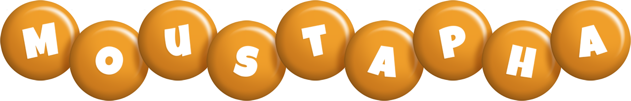 Moustapha candy-orange logo