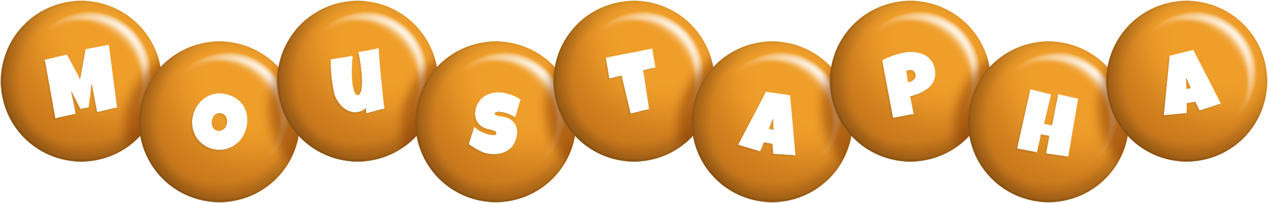 Moustapha candy-orange logo