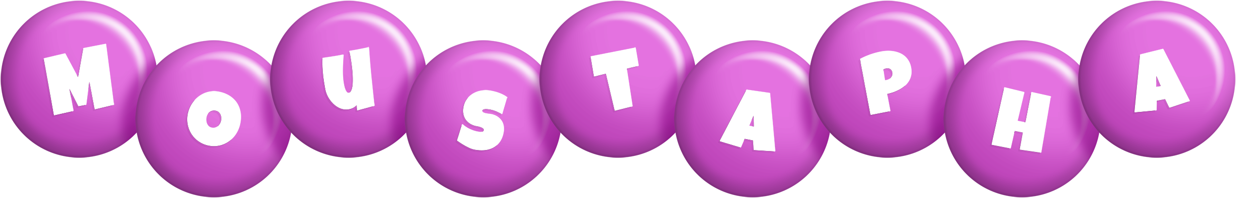 Moustapha candy-purple logo