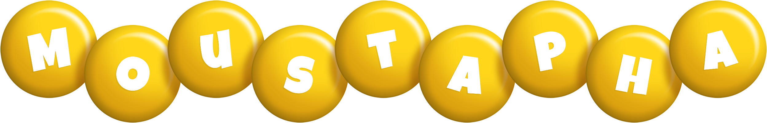 Moustapha candy-yellow logo