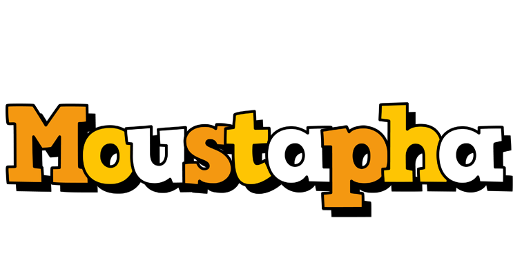 Moustapha cartoon logo