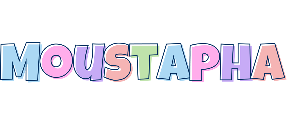 Moustapha pastel logo