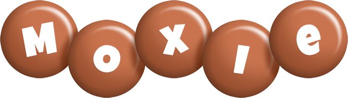 Moxie candy-brown logo