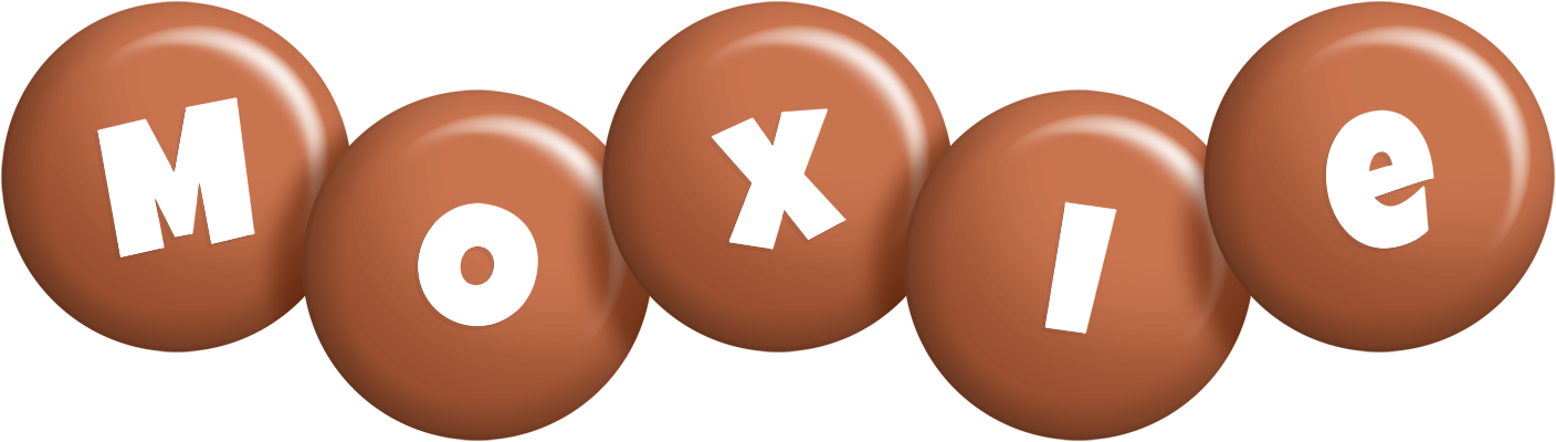 Moxie candy-brown logo