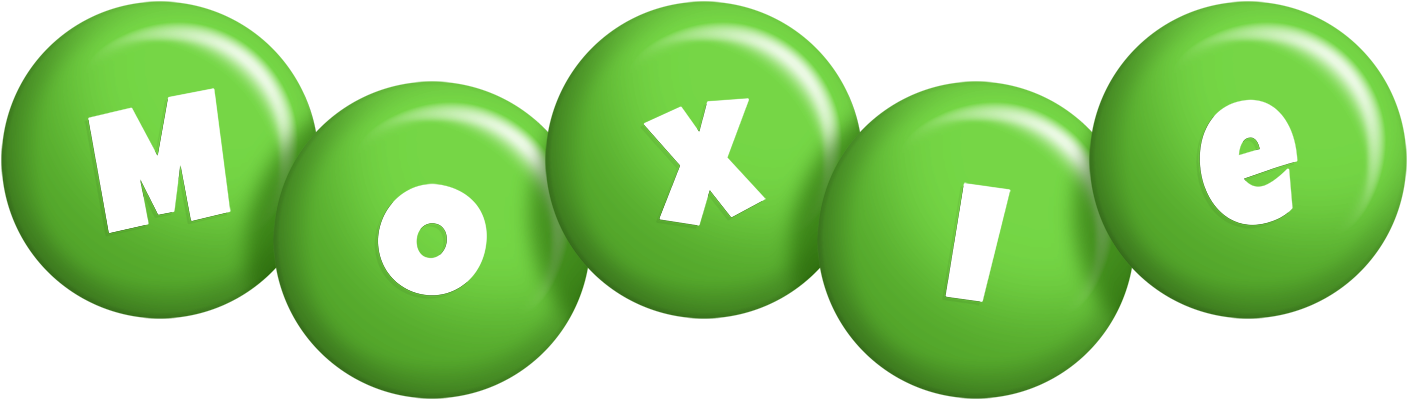 Moxie candy-green logo