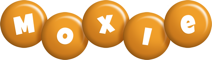 Moxie candy-orange logo