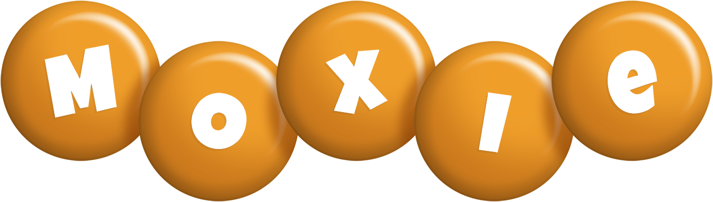 Moxie candy-orange logo