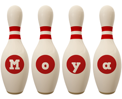 Moya bowling-pin logo