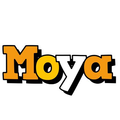 Moya cartoon logo