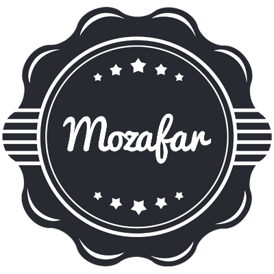 Mozafar badge logo