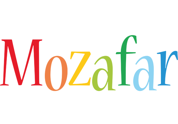 Mozafar birthday logo