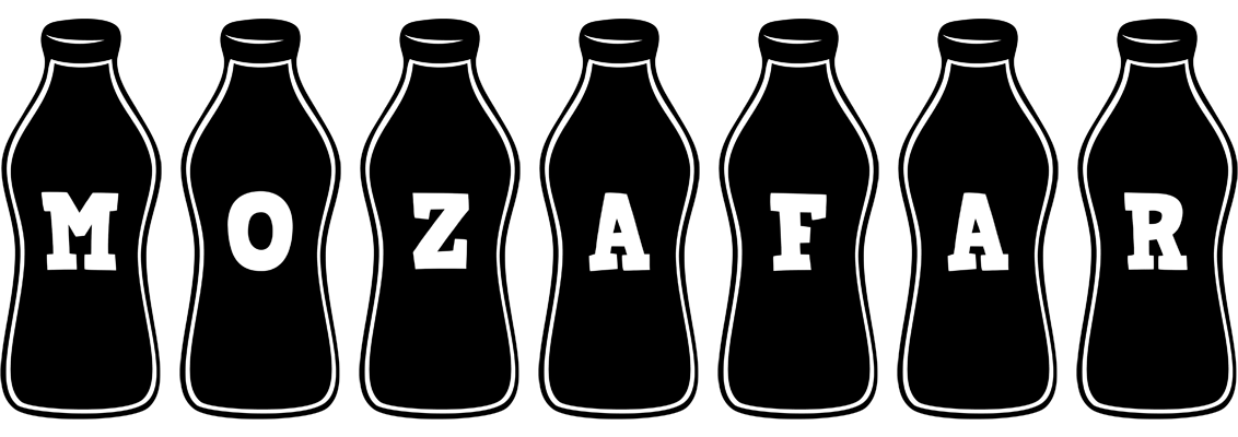 Mozafar bottle logo