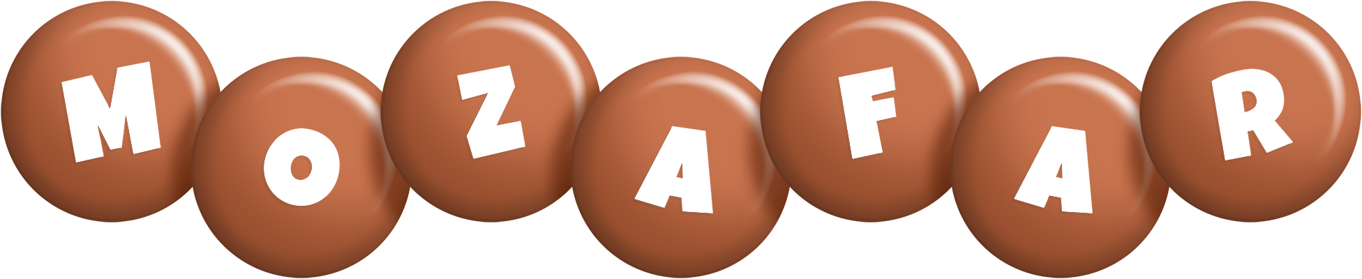 Mozafar candy-brown logo