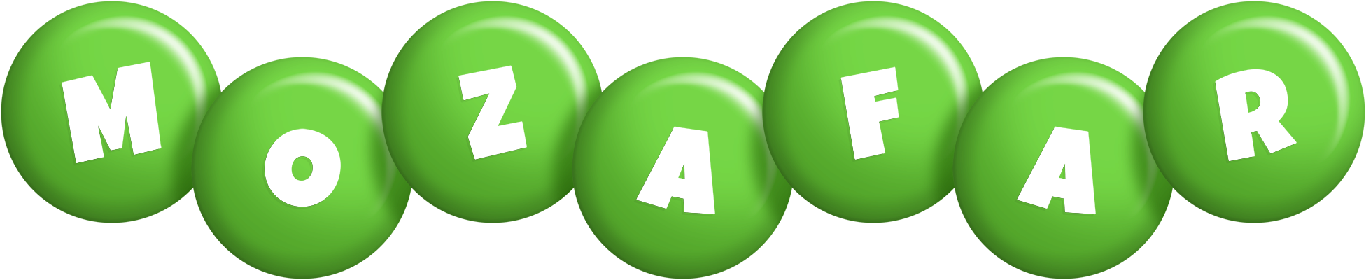 Mozafar candy-green logo