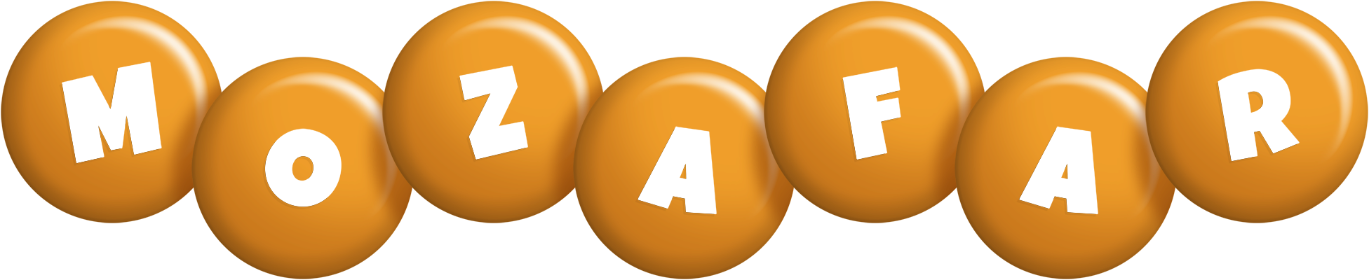 Mozafar candy-orange logo