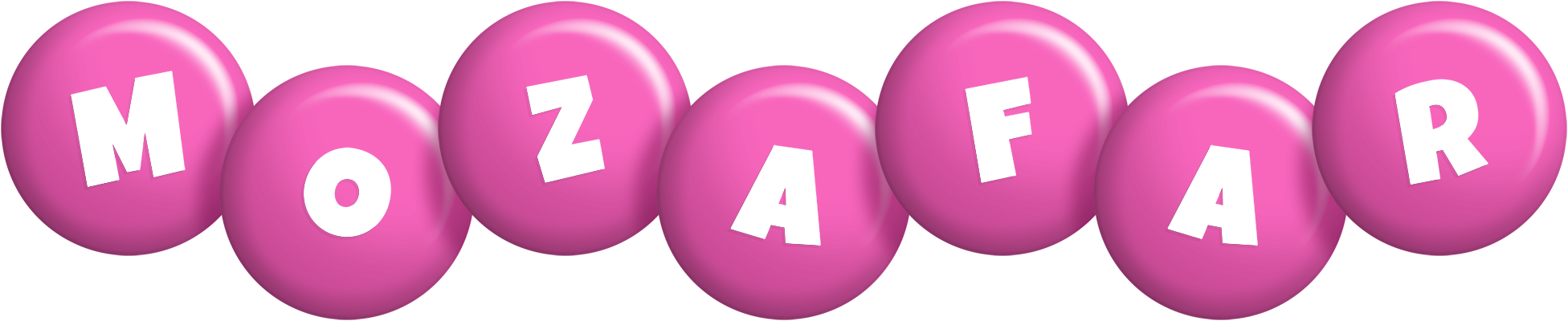 Mozafar candy-pink logo