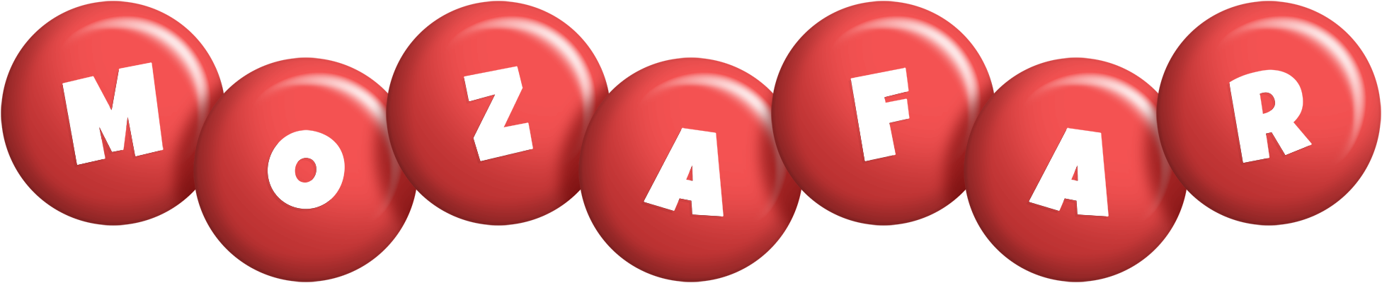 Mozafar candy-red logo