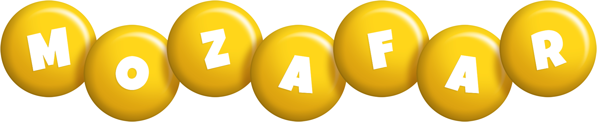 Mozafar candy-yellow logo