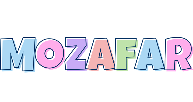 Mozafar pastel logo