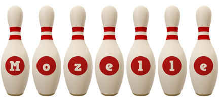 Mozelle bowling-pin logo