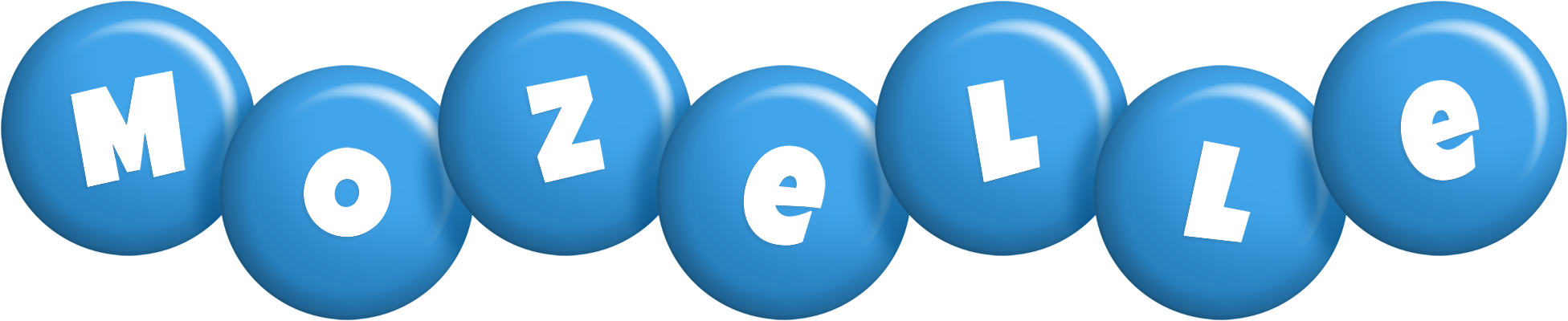 Mozelle candy-blue logo