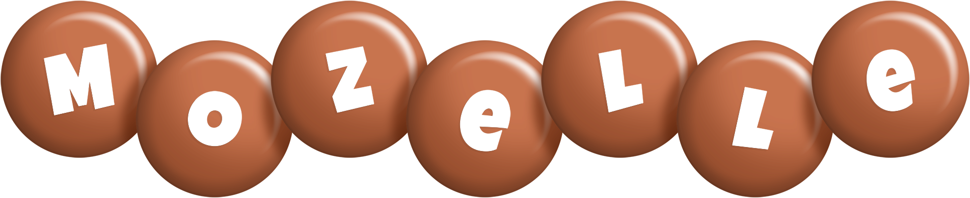 Mozelle candy-brown logo
