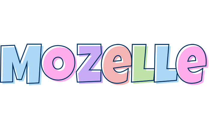 Mozelle pastel logo
