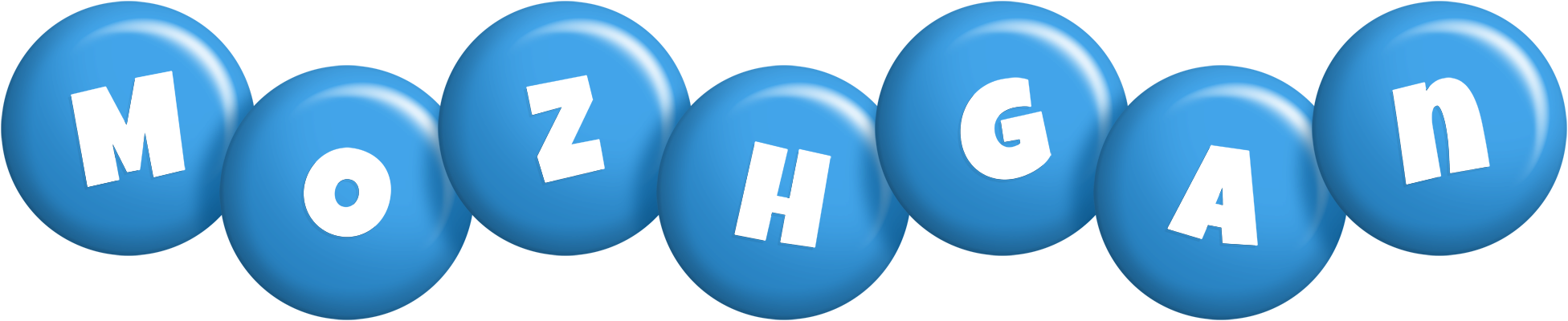 Mozhgan candy-blue logo