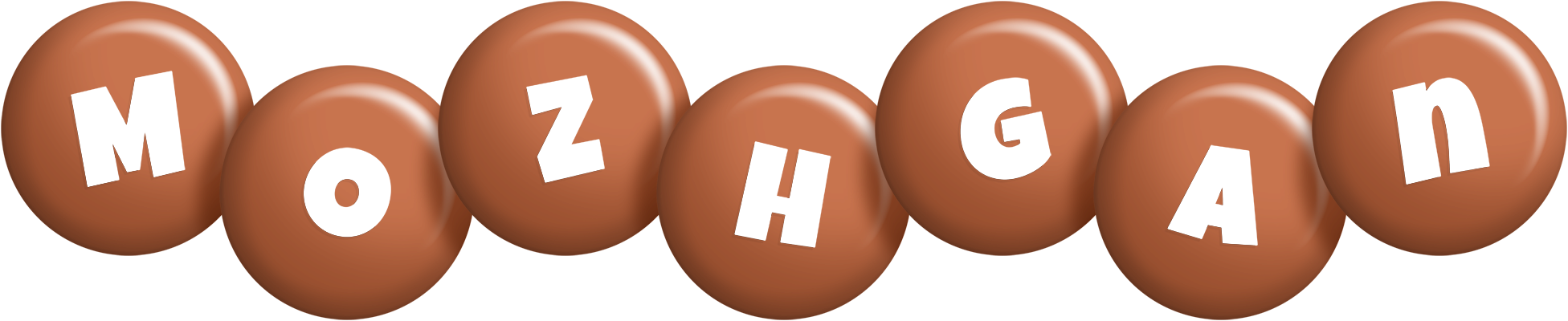 Mozhgan candy-brown logo