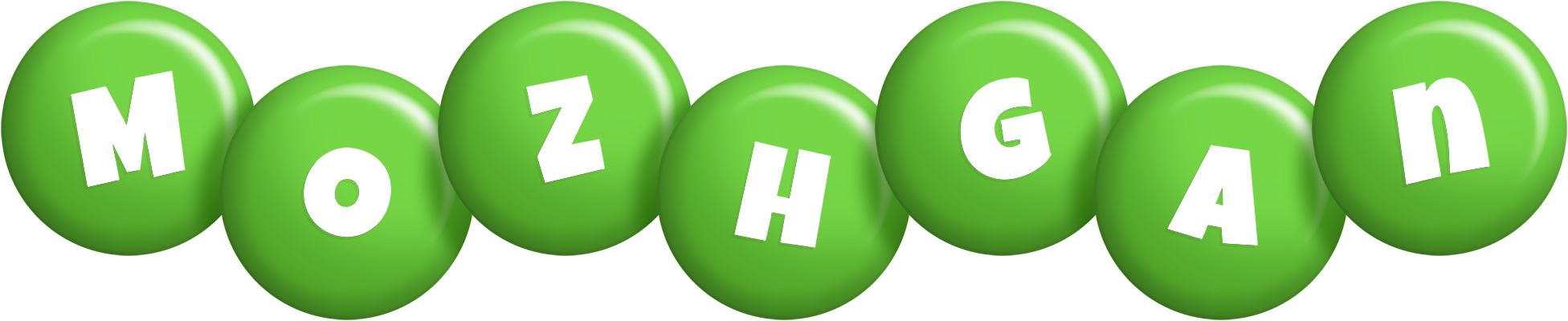 Mozhgan candy-green logo