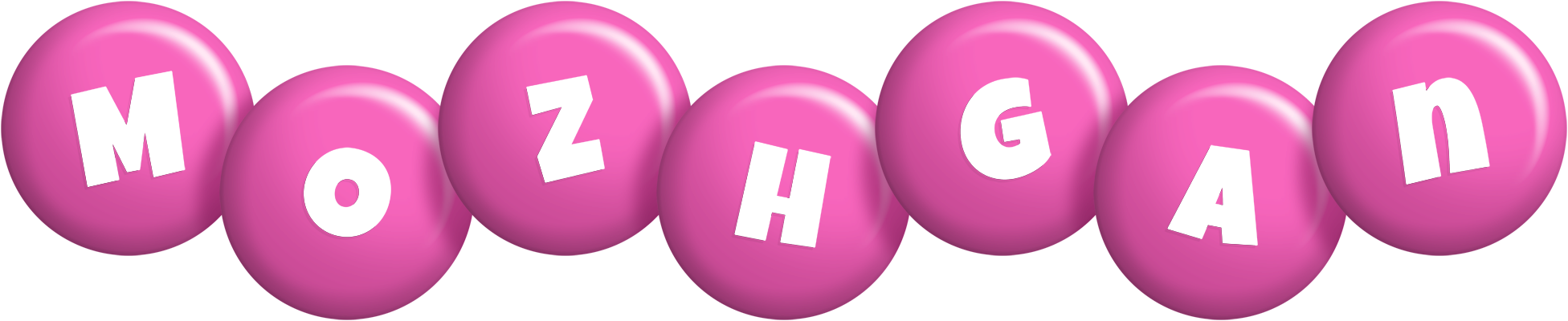 Mozhgan candy-pink logo