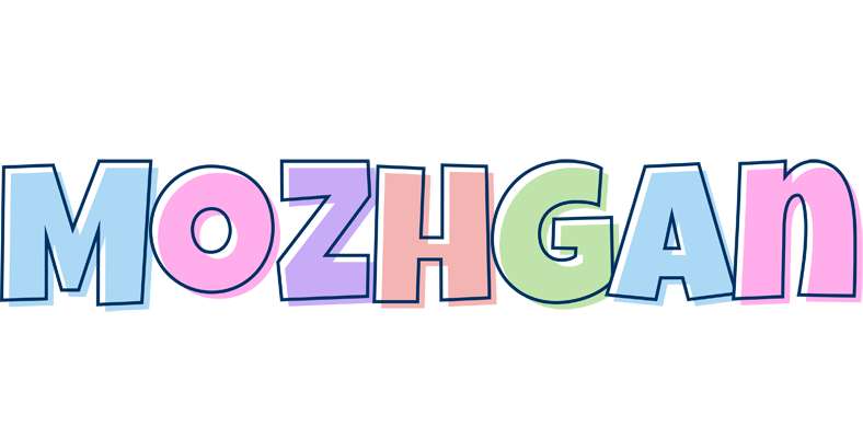 Mozhgan pastel logo
