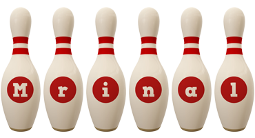 Mrinal bowling-pin logo